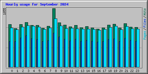 Hourly usage for September 2024